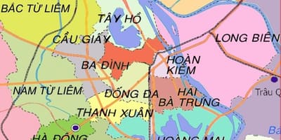 نقشه ha dong منطقه هانوی
